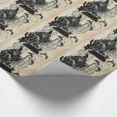 ハロウィンの魔法使いの大がま ラッピングペーパー (角)