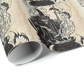 ハロウィンの魔法使いの大がま ラッピングペーパー (ロールコーナー)