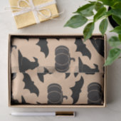 ハロウィンの魔法使いの帽子及びこうもり 薄葉紙 (ギフト)