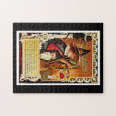 ハロウィンの魔法使いの恋人の一服 ジグソーパズル (横)