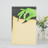 ハロウィンの魔法使いの文房具 便箋 (スタンド正面)