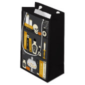 ハロウィンの魔法使いの本だなのギフトバッグ スモールペーパーバッグ (裏面アングル)