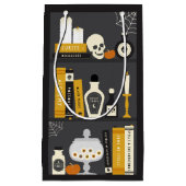 ハロウィンの魔法使いの本だなのギフトバッグ スモールペーパーバッグ (正面)