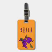 ハロウィンの魔法使いの漫画 ラゲッジタグ (正面縦)