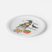 ハロウィンの魔法使いの白書のプレート ペーパープレート (アングル)