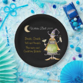 ハロウィンの魔法使いの紙皿 ペーパープレート (パーティー)