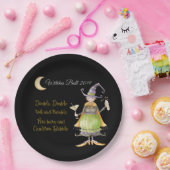 ハロウィンの魔法使いの紙皿 ペーパープレート (パーティー)