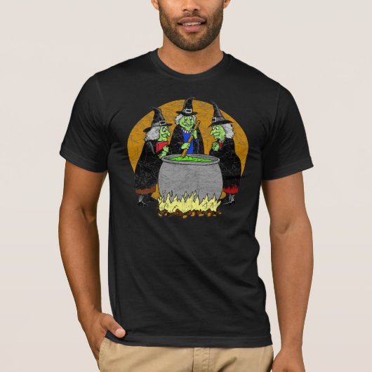 ハロウィンの魔法使いのTシャツ Tシャツ (正面)
