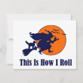 ハロウィンの魔法使い-これは私がいかに転がるかです カード (正面)