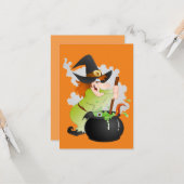 ハロウィンの魔法使い カード (正面/裏面インサイチュ)