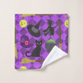 ハロウィンの魔法使い バスタオルセット (ウォッシュタオル)