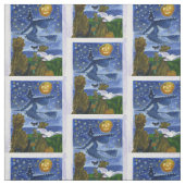 ハロウィンの魔法使い ファブリック (見本)