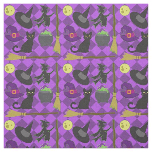 ハロウィンの魔法使い ファブリック (見本)