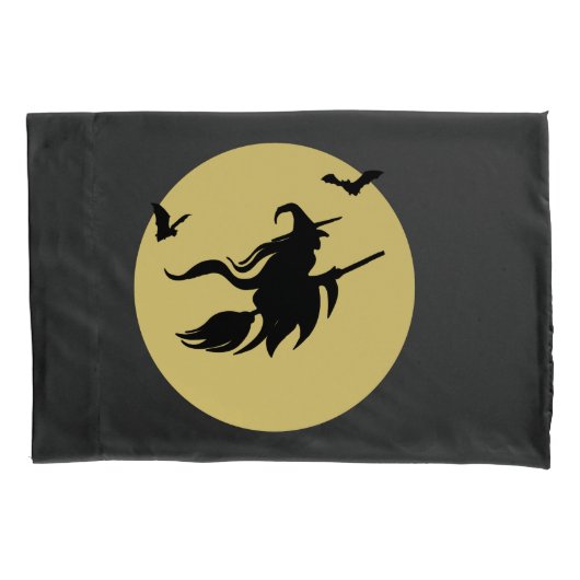 ハロウィンの魔法使い 枕カバー (正面)