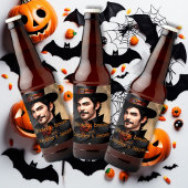 ハロウィンの魔術師の秘密で悪魔的に醸造 ビールラベル