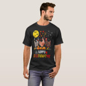 ハロウィンの鶏 ハッピーハロウィン 感謝祭の秋 Tシャツ (正面フル)