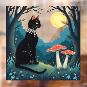 ハロウィンの黒猫と毒キノコ 1 ウィンドウサイン (シート2)