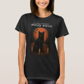 ハロウィンの黒猫のホーカスポーカス束 Tシャツ (正面)