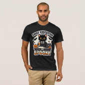 ハロウィンの黒猫の最高経営責任者 Tシャツ (正面フル)