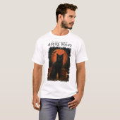 ハロウィンの黒猫の魔法 Tシャツ (正面フル)