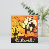 ハロウィンの黒猫 シーズンカード (スタンド正面)