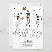 ハロウィンの13歳の誕生日パーティー 招待状 (正面)