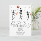 ハロウィンの13歳の誕生日パーティー 招待状 (スタンド正面)