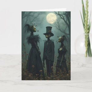ハロウィンの3つの人影 シーズンカード