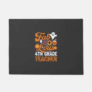 ハロウィンの4年生の先生 - Fab-BOO-Lous ドアマット