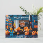 ハロウィンの"レンガまたは治療" カード (スタンド正面)