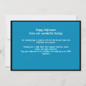 ハロウィンの"レンガまたは治療" カード (裏面)