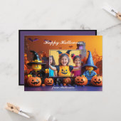 ハロウィンの"レンガまたは治療" カード (正面/裏面インサイチュ)