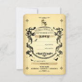 ハロウィンの~ Spooktacular1 -応答カード/RSVP 出欠カード (正面)