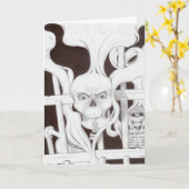 ハロウィンのdeathbars カード (黄色い花)