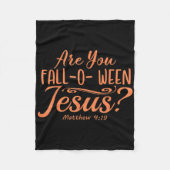 ハロウィンはあなた秋の間イエス・マタイ・キリスト フリースブランケット (正面)