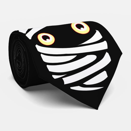 ハロウィンはおもしろいのハロウィンのミイラの衣裳のタイを結びます ネクタイ (ロール)