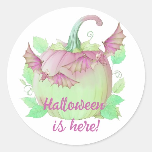 ハロウィンはここにいる ラウンドシール (正面)