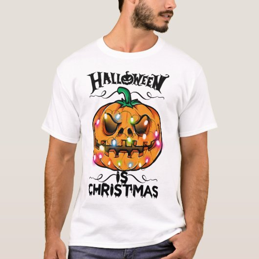 ハロウィンはクリスマス Tシャツ (正面)