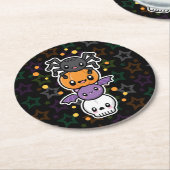 ハロウィンはコースターを扱います ラウンドペーパーコースター (アングル)