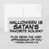 ハロウィンはサタンの最も好きな祝日 ポストカード (正面/裏面)