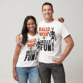ハロウィンはスケルファンです Tシャツ (ユニセックス)