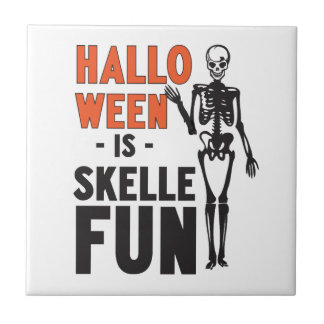 ハロウィンはスケルファン タイル
