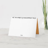 ハロウィンはハロウィンのカスタムなカスタム・カードを梳きます カード (裏面)