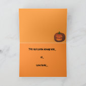 ハロウィンはハロウィンのカスタムなカスタム・カードを梳きます カード (内部)