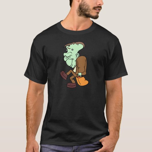 ハロウィンはフランケンシュタインを扱います Tシャツ (正面)