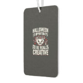 ハロウィンは創造的な機会の引用デザイン カーエアーフレッシュナー (左)