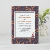 ハロウィンは招待状の良否を明りにすかして調べます 招待状 (スタンド正面)