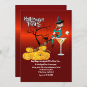 ハロウィンは招待状を扱います 招待状 (正面/裏面)