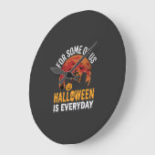ハロウィンは毎日 スプーキー 墓場 月 ラージ壁時計 (傾斜)