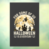 ハロウィンは毎日 ハロウィン おばけ 月 魔法使い シルエット ウィンドウサイン (シート3)